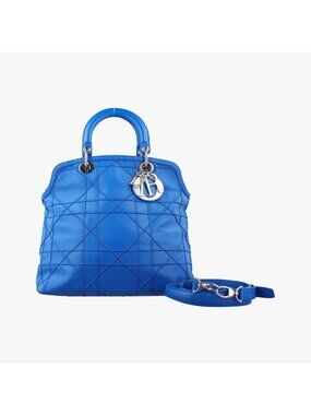 Dior Granville Blue Lambskin
